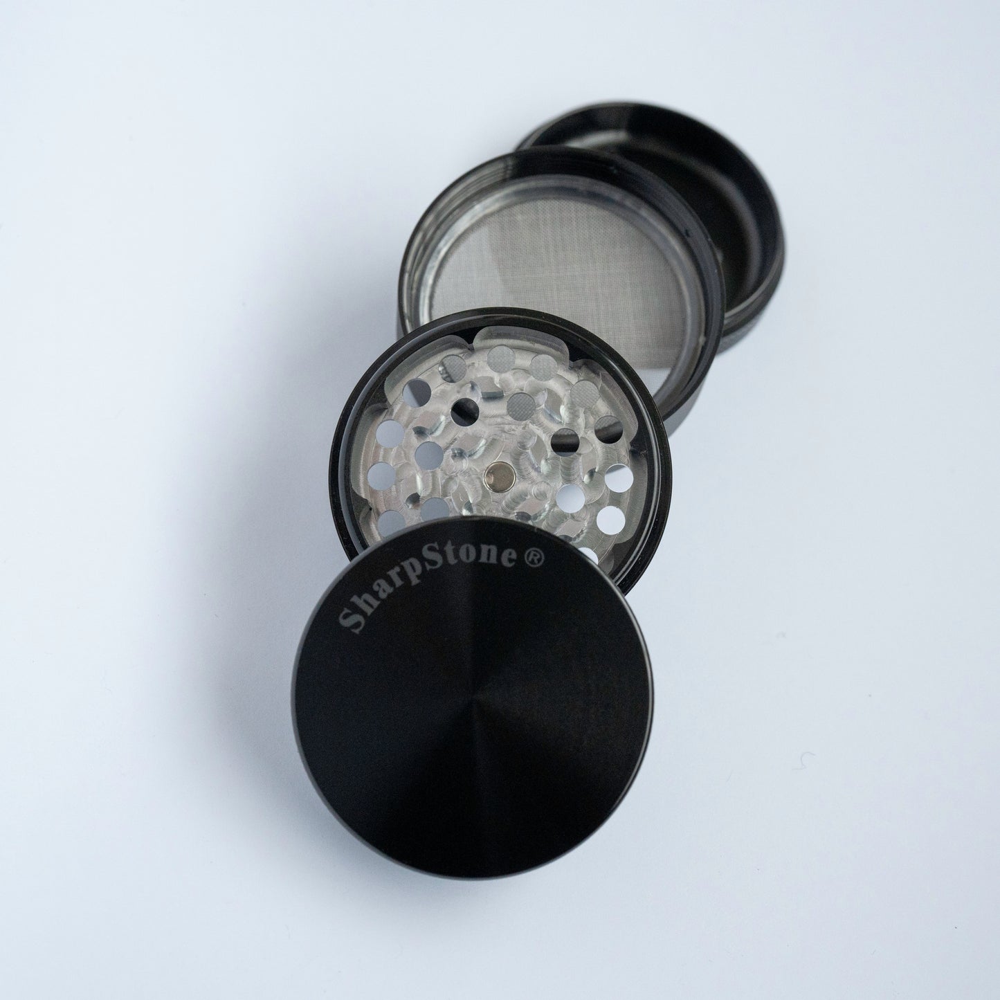 SharpStone 4 Piece Dry Herb Grinder Black NZ